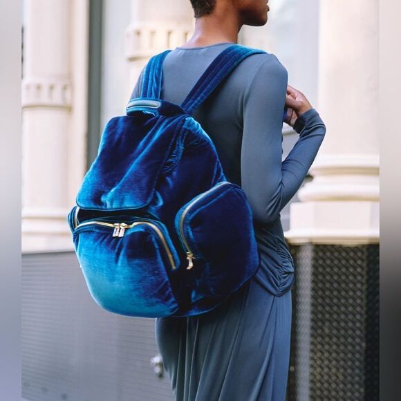 Free People X Caraa Velvet Cirrus Backpack - Picture 2 of 5